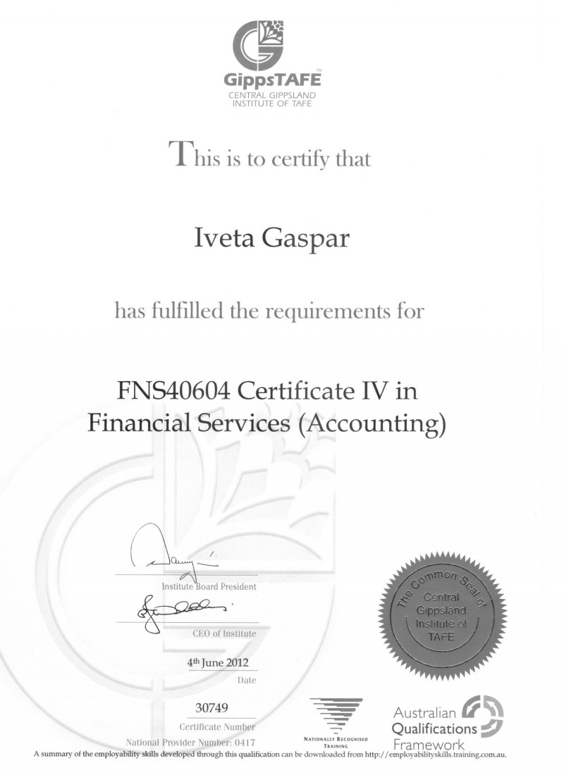 Certificate IV